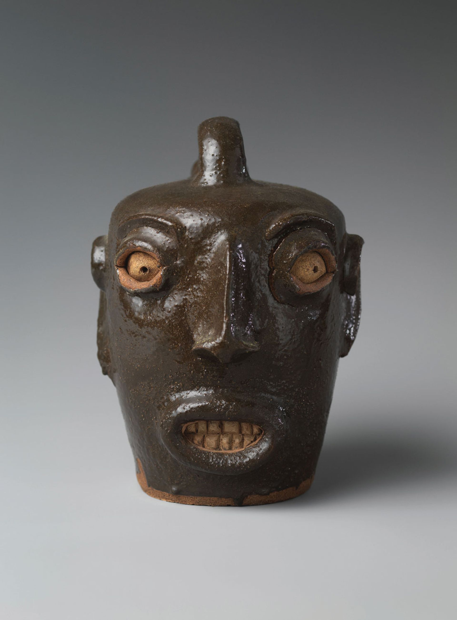Unfettered expression: an Edgefield potter’s face jug (around 1867–85)

Hudgins Family Collection, New York

