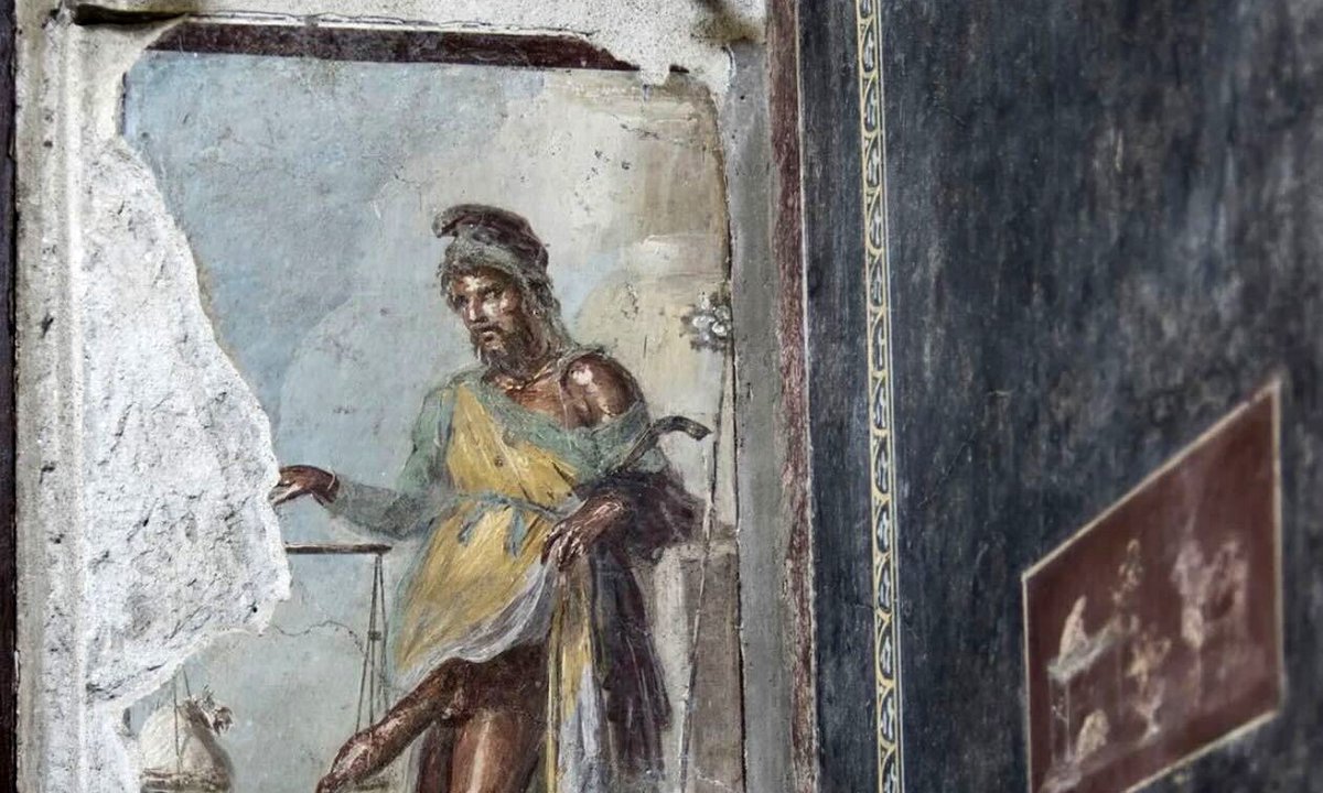 Vast Pompeii residence unveiled with panel depicting a giant penis Vast Pompeii residence unveiled with panel depicting a giant penis