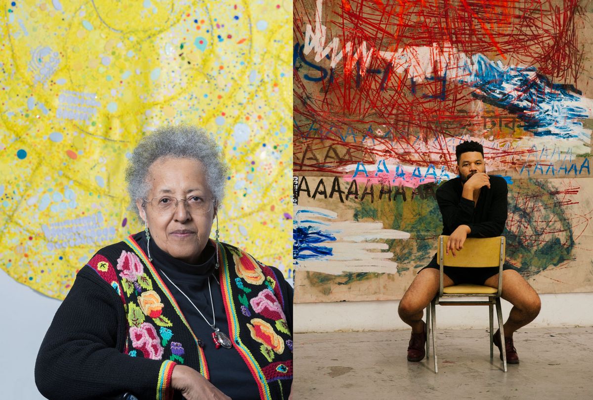 Howardena Pindell and Oscar Murillo have shows on in London © Nathan Keay 2018 (Pindell) © Greg Lin Jiajie (Murillo)