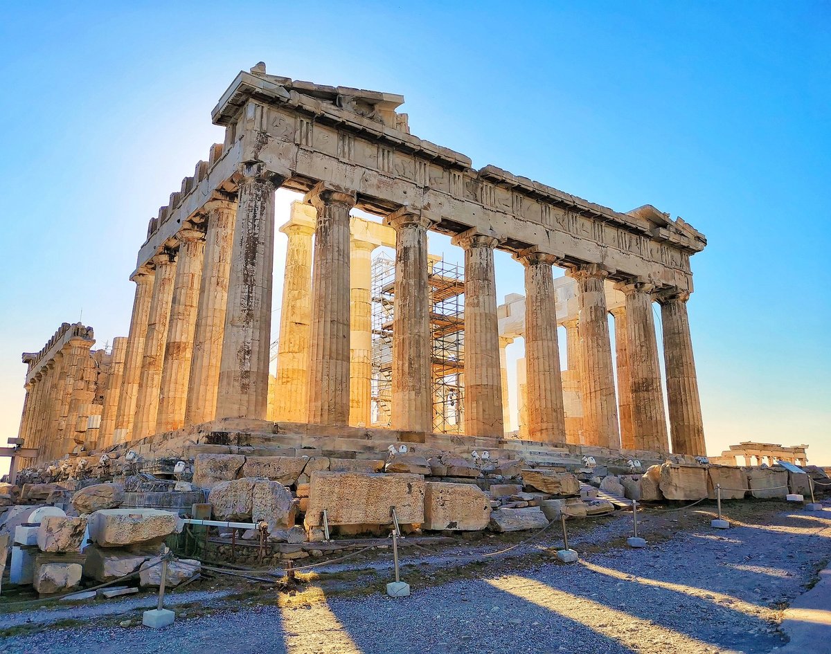 Parts were removed from the Parthenon temple on the Acropolis in Athens and now reside in international museums Photo: Margareths1