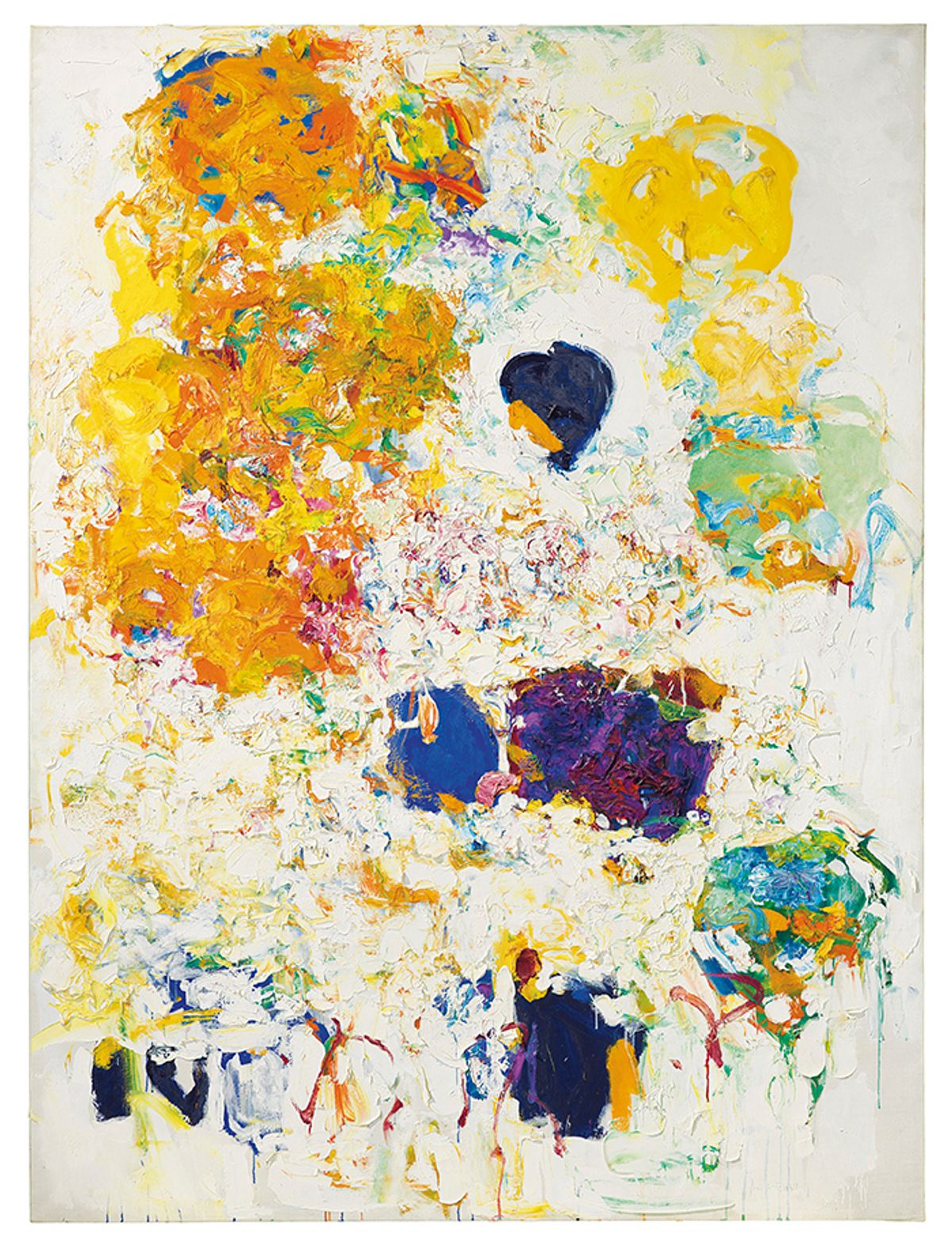 Joan Mitchell's Blueberry (1969), sold at Christie's for $16.6m Courtesy of Christie's Images LTD