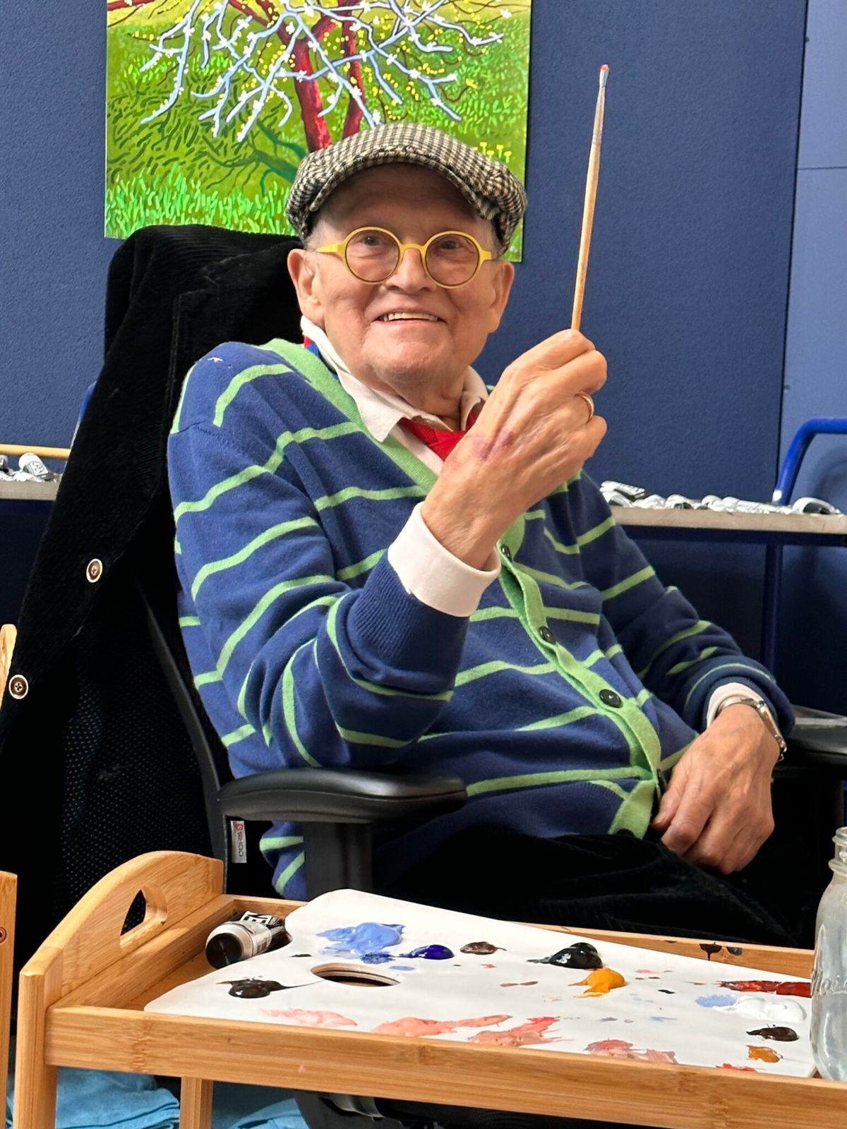 The show will include Hockney’s iPad images, produced during the Covid-19 pandemic, will also feature

© David Hockney. Photo Credit: Jean-Pierre Gonçalves de Lima

