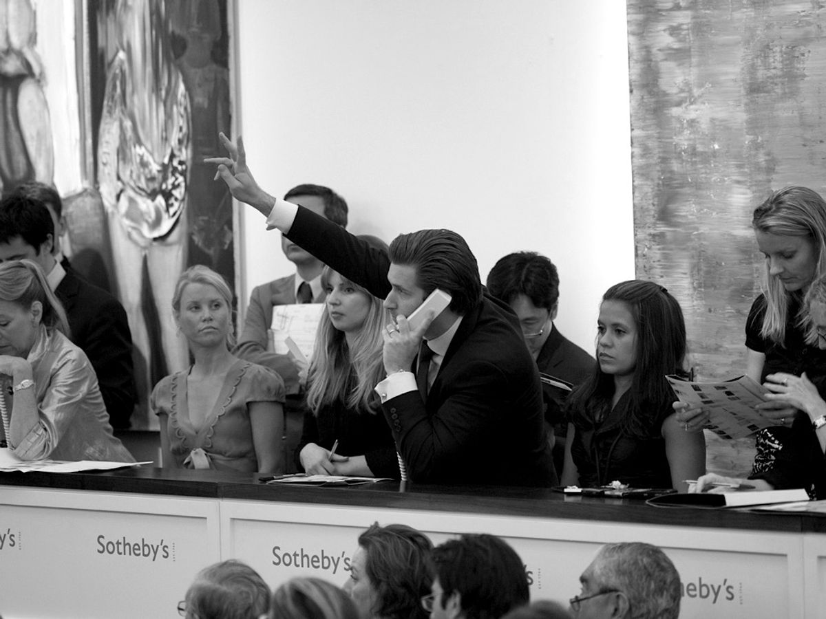 Top three UK auction houses pay women between 22% and 37% less than men Flickr/Neil Cummings