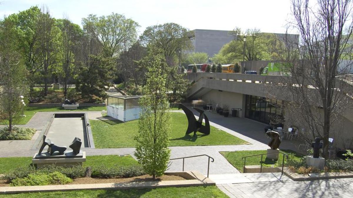 Part of the Sculpture Garden at the Hirshhorn Museum and Sculpture Garden in Washington, DC Photo: Ted Booth, 2010