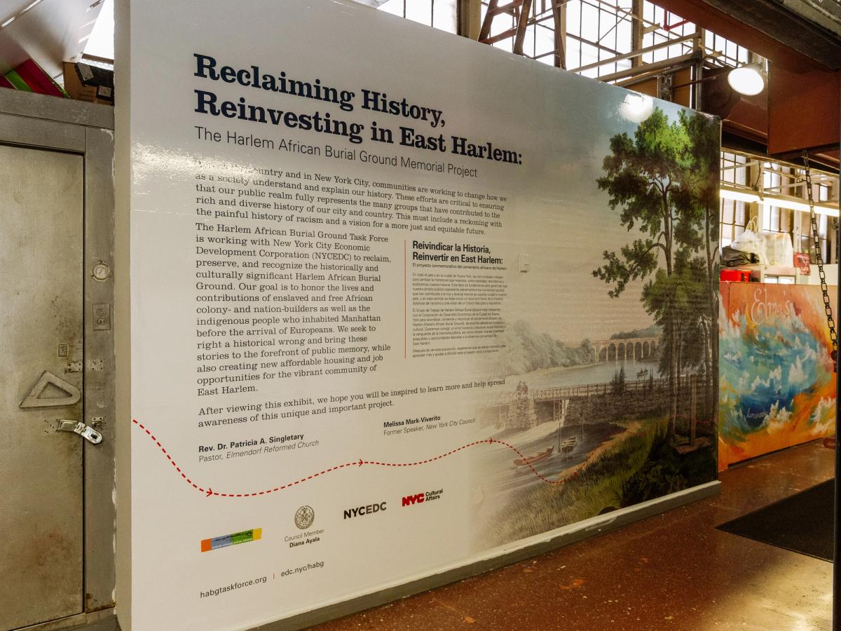 Plans for the East Harlem’s African burial grounds have taken years to develop