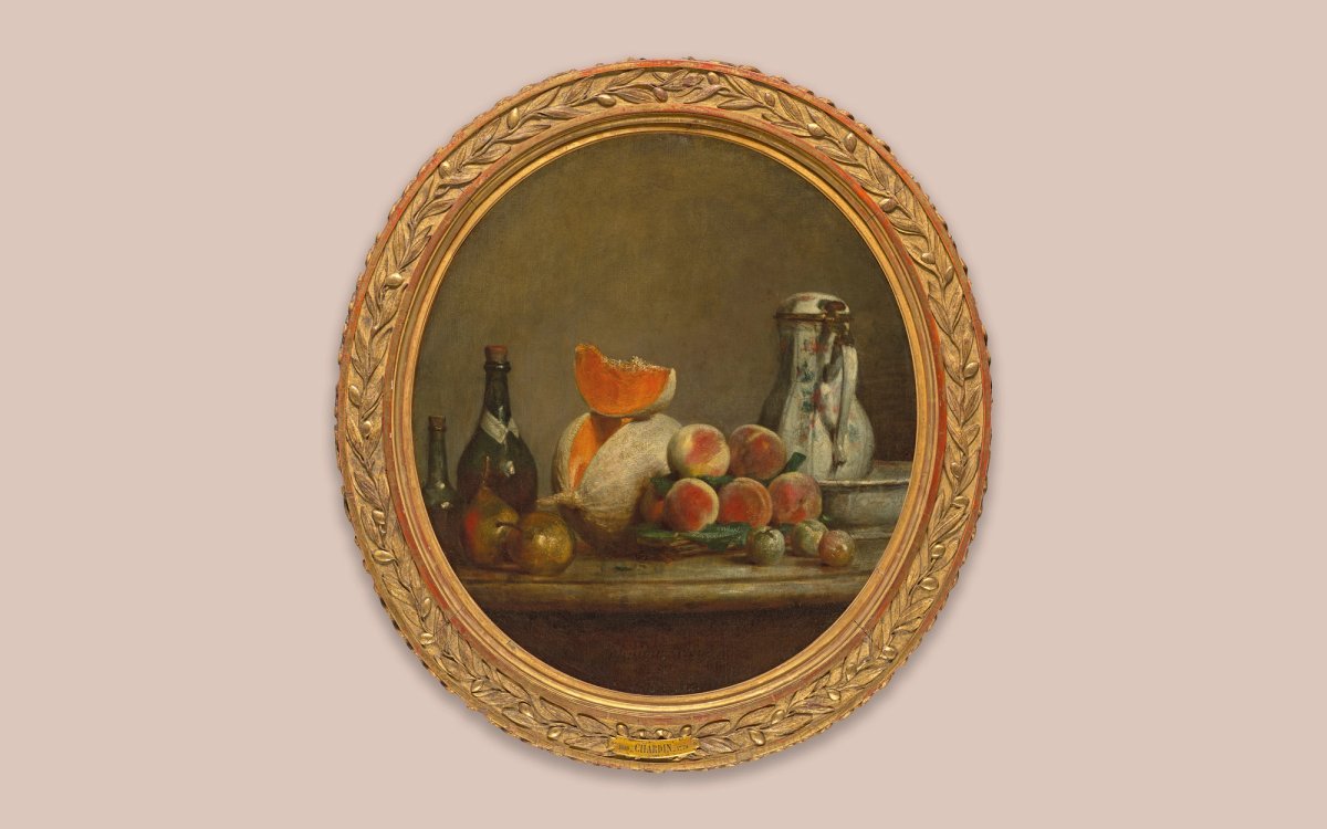Jean Siméon Chardin's masterpiece still life Cut Melon (1760)
Courtesy of Christie's