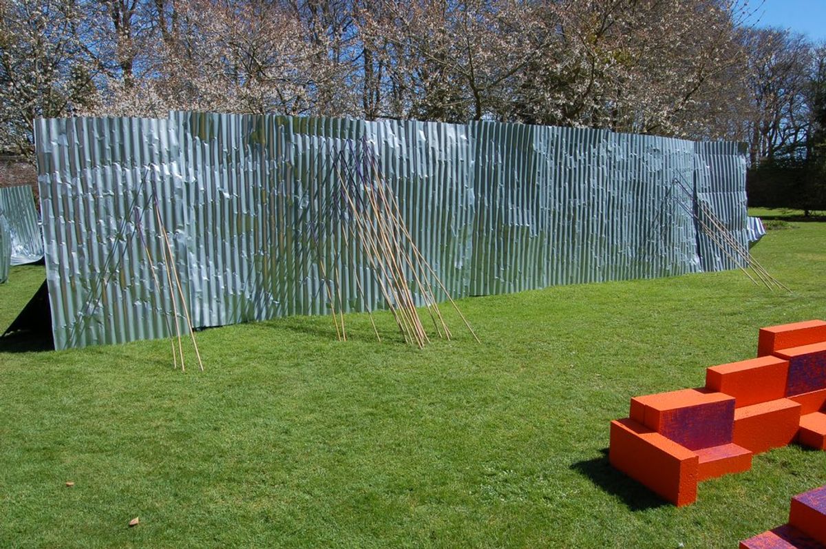Mary Redmond's The Venny The Jumps (2018) at Hospitalfield House Arts Centre in Arbroath, Scotland. 
© Twitter/Mary Redmond