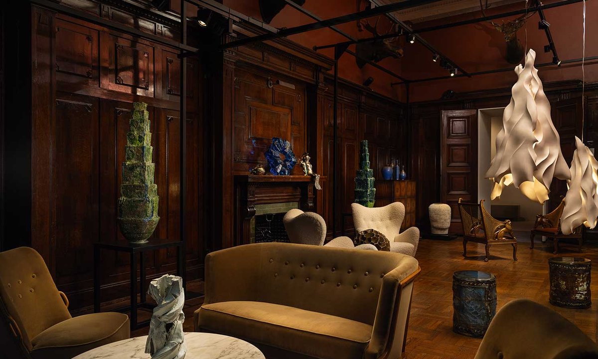 Galleries play to the Park Avenue Armory's Gothic Revival style-and its taxidermied moose heads