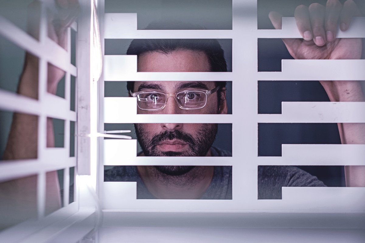 Lars Jan working on Slow-Moving Luminaries, his installation for Art Basel in Miami Beach courtesy of the artist and Audemars Piguet