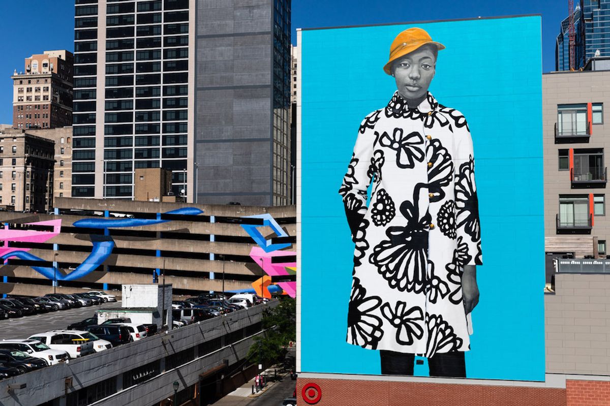 Amy Sherald's new Untitled mural in Philadelphia Steve Weinik.