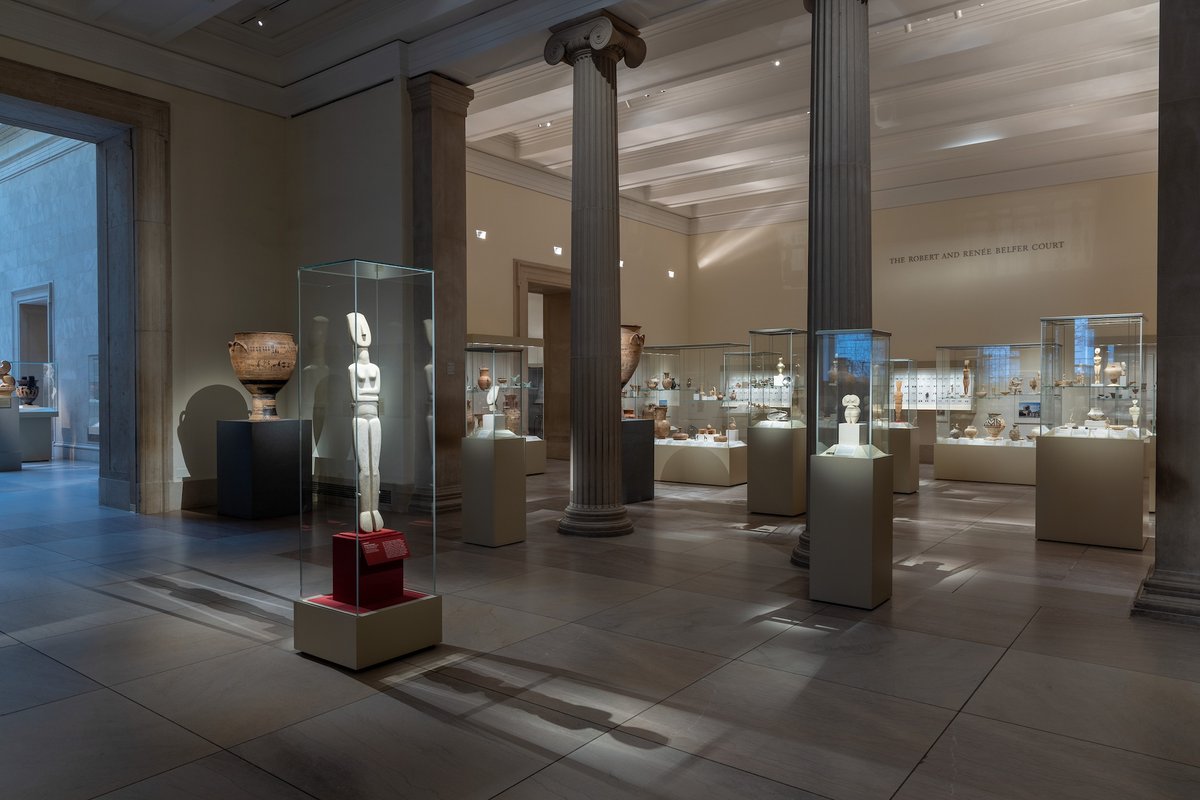 Cycladic Art: The Leonard N. Stern Collection on Loan from the Hellenic
Republic at The Metropolitan Museum of Art, ongoing. Image: © The Metropolitan Museum of Art, photo by Bruce Schwarz
