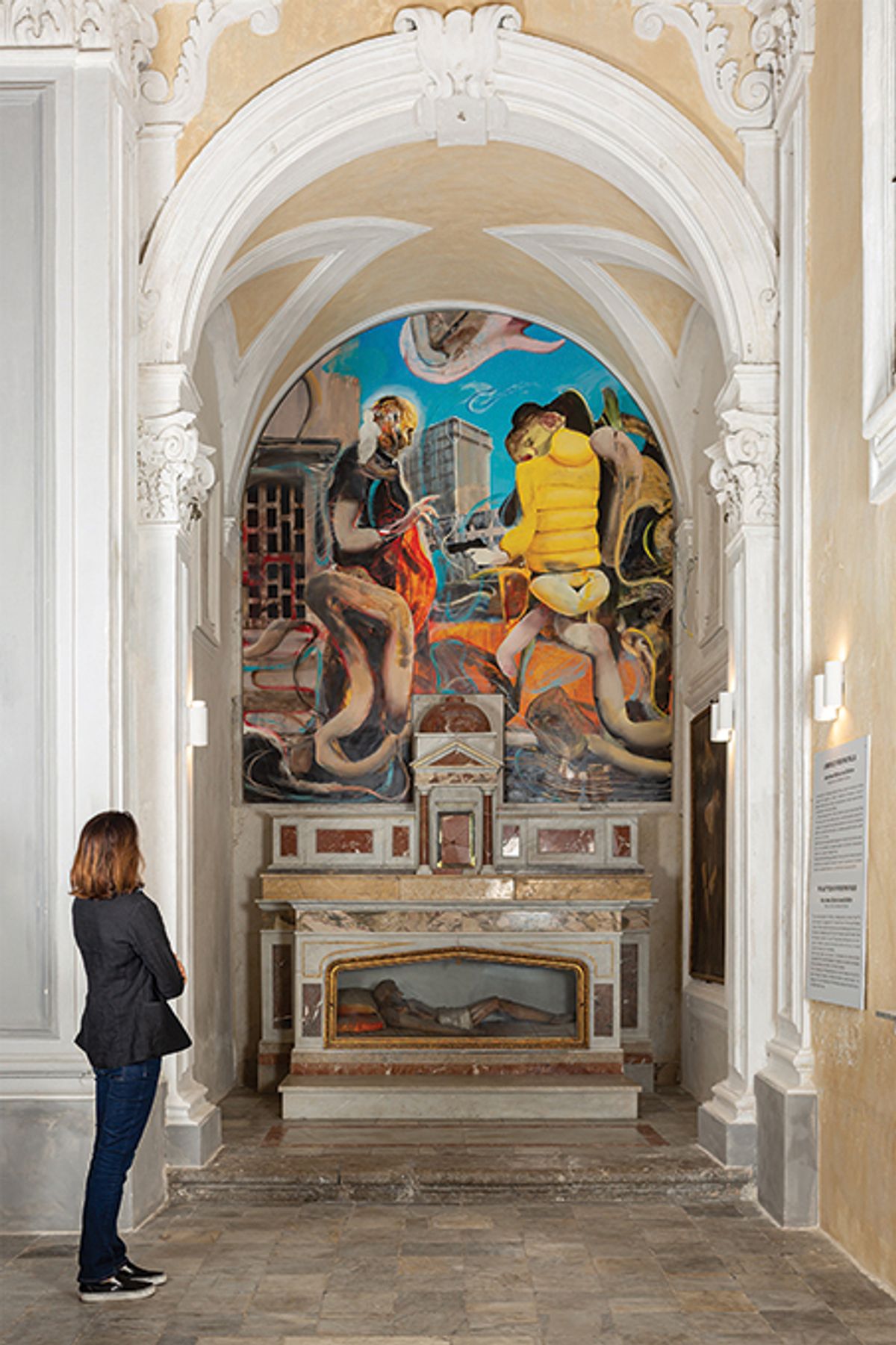 Subverting expectations: Adrian Ghenie’s The Martyrdom of Father Pino Puglisi (2020), commissioned for an Italian church © Adrian Ghenie