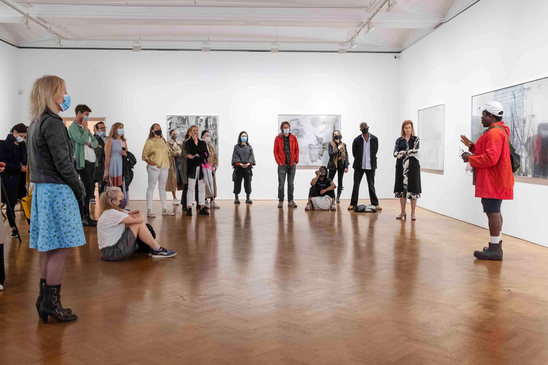 Travel grants from Art Fund will allow curators from regional UK galleries to attend London Gallery Weekend events, such as this talk at the Robert Rauschenberg exhibition at Thaddaeus Ropac last year Photo: Linda Nylind