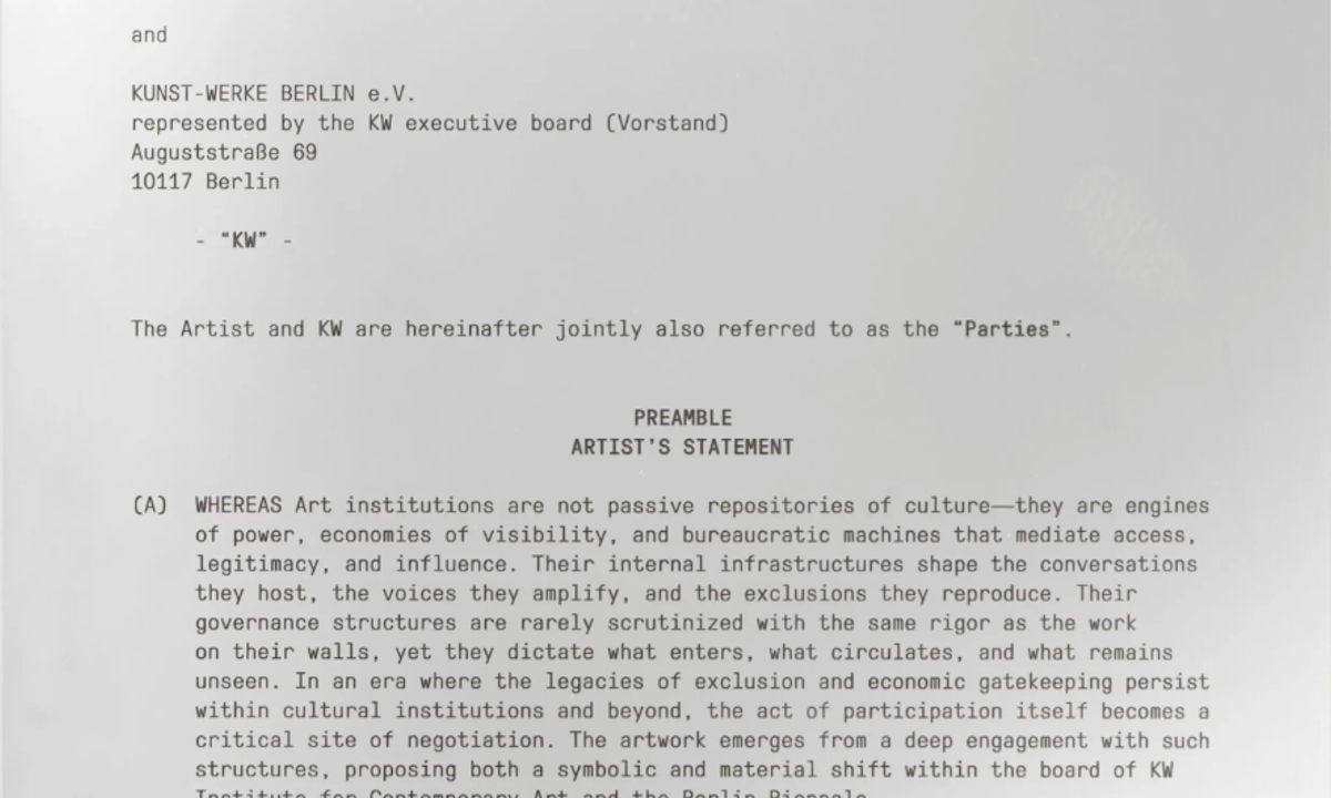 In bid to diversify KW Institute in Berlin, artist Sung Tieu sells work to fund new board member