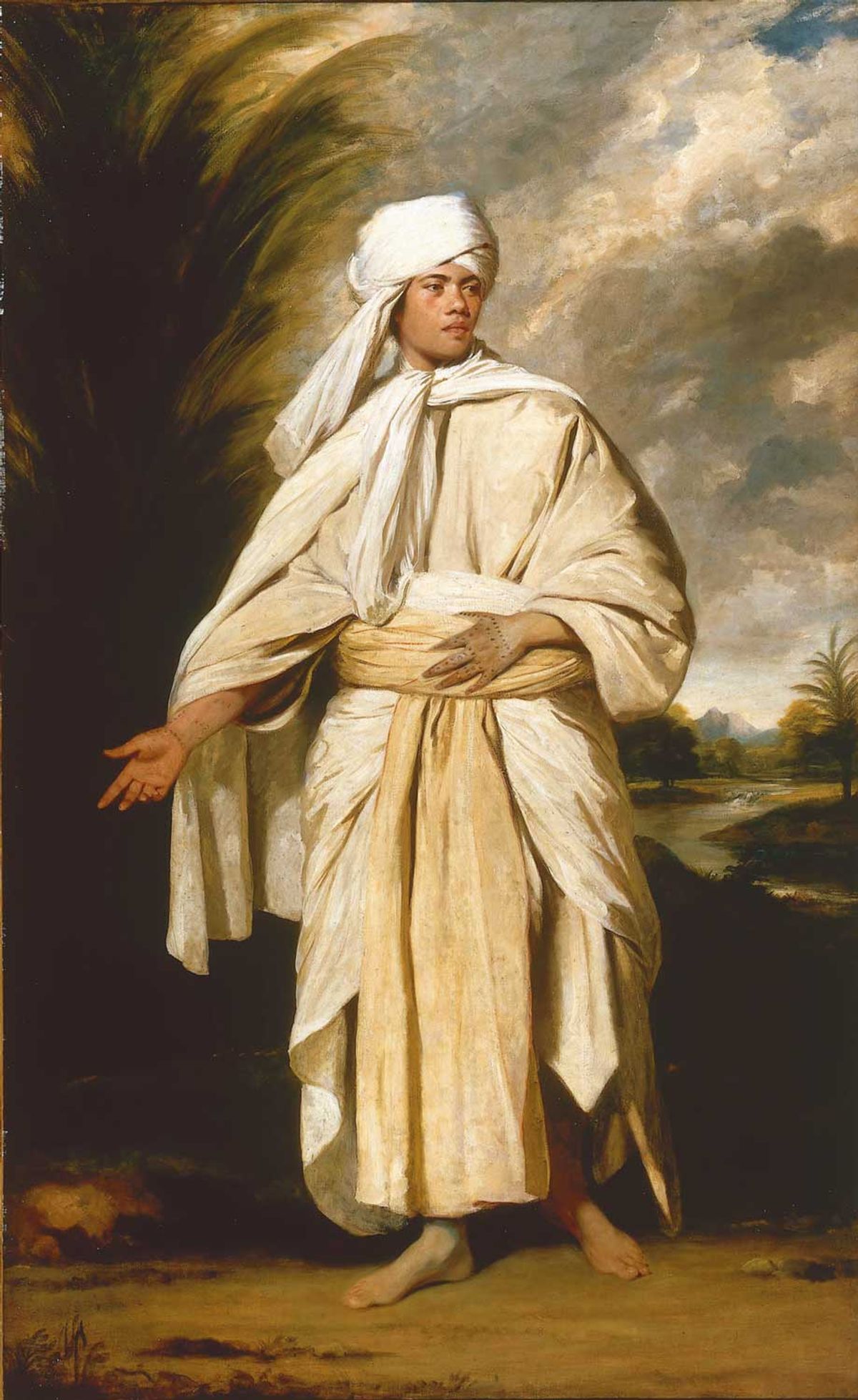 Joshua Reynolds's Portrait of Omai (around 1776) Courtesy of the National Portrait Gallery, London