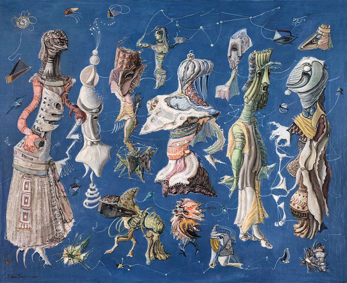 Suzanne van Damme’s Surreal Composition (1943) © Collection RAW (Rediscovering Art by Women)