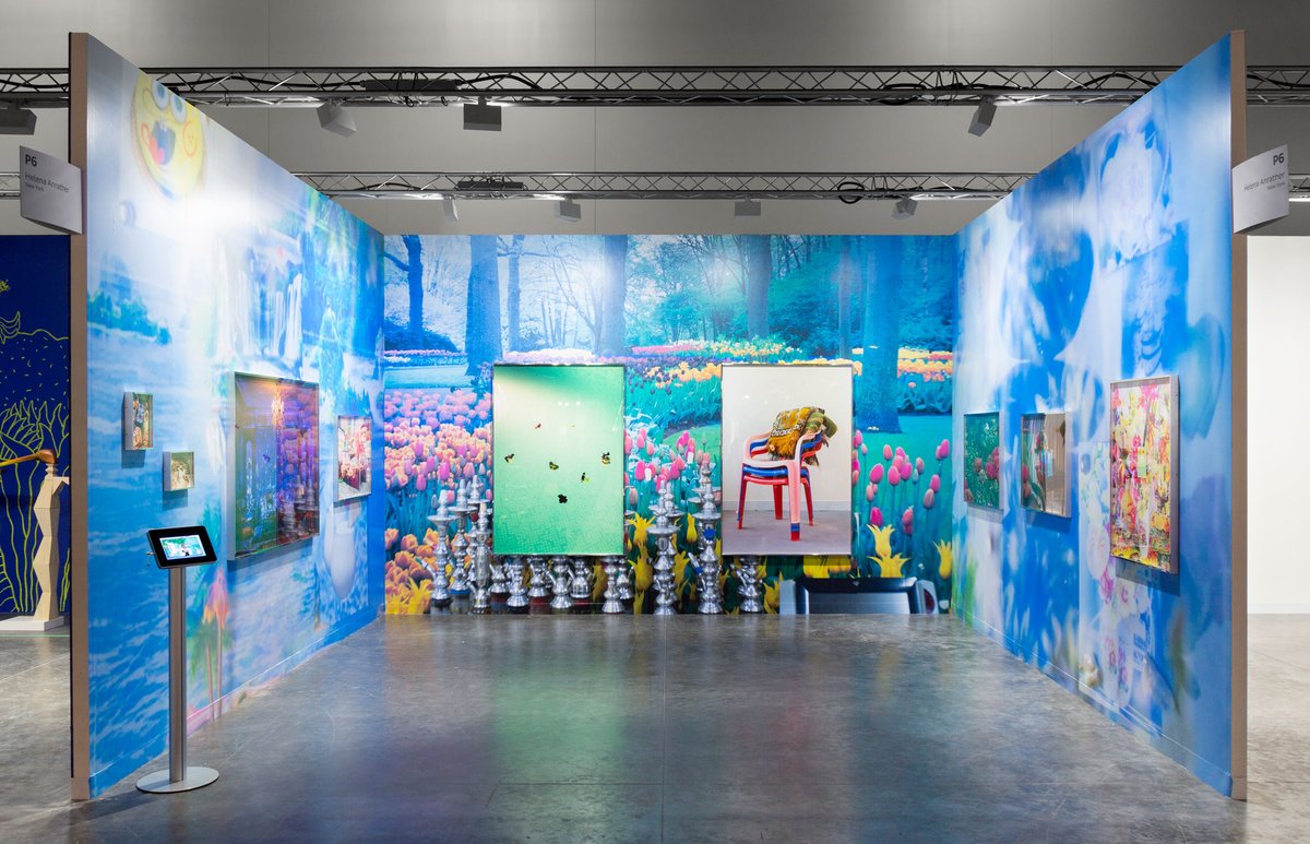 Installation view of Farah Al Qasimi’s solo booth with Helena Anrather at Art Basel in Miami Beach Courtesy the artist and Helena Anrather, New York