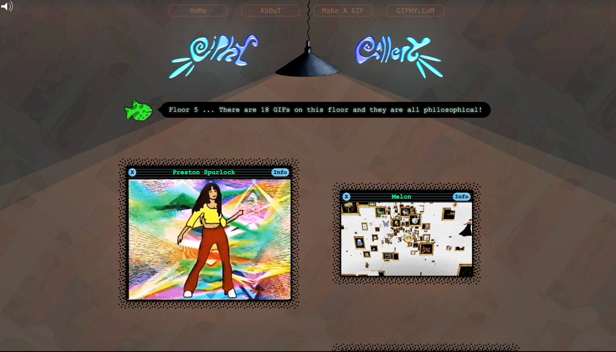 The digital version of the Giphy Gallery Courtesy Giphy and the Museum of Modern GIFs