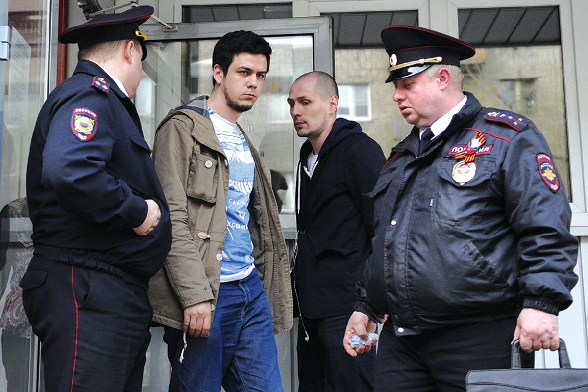 Loskutov was arrested in Novosibirsk in 2016 following a Monstration procession Photo: Kirill Kukhmar/TASS via Getty Images