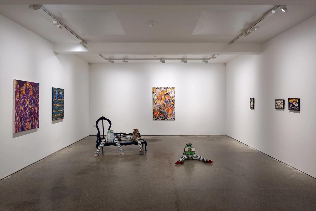 Install shot of Breakfast Under the Tree at Carl Freedman Gallery Courtesy of Carl Freedman Gallery
