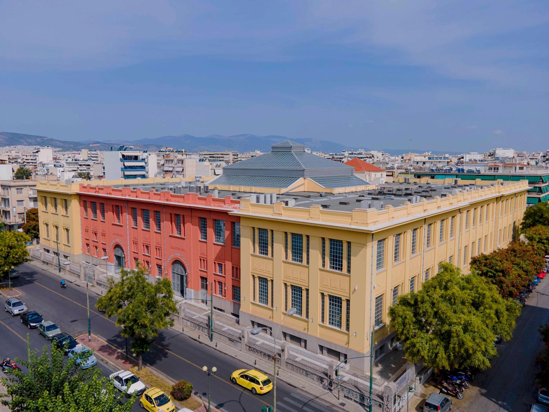 The former Public Tobacco Factory, which now houses the Hellenic Parliament Library and Printing House Photo: © Giorgos Charisis; courtesy of the Hellenic Parliament and Neon