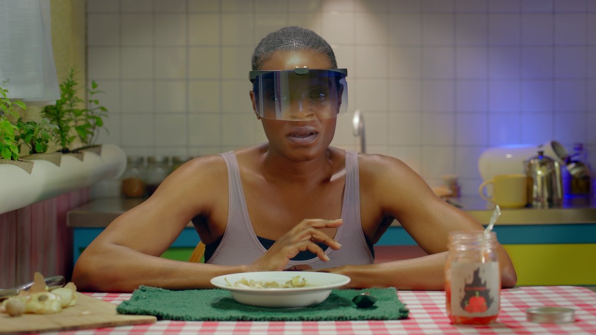 Mika Rottenberg and Mahyad Tousi, Remote (film still), 2022. © Mika Rottenberg and Mahyad Tousi. Courtesy the artists and Hauser & Wirth