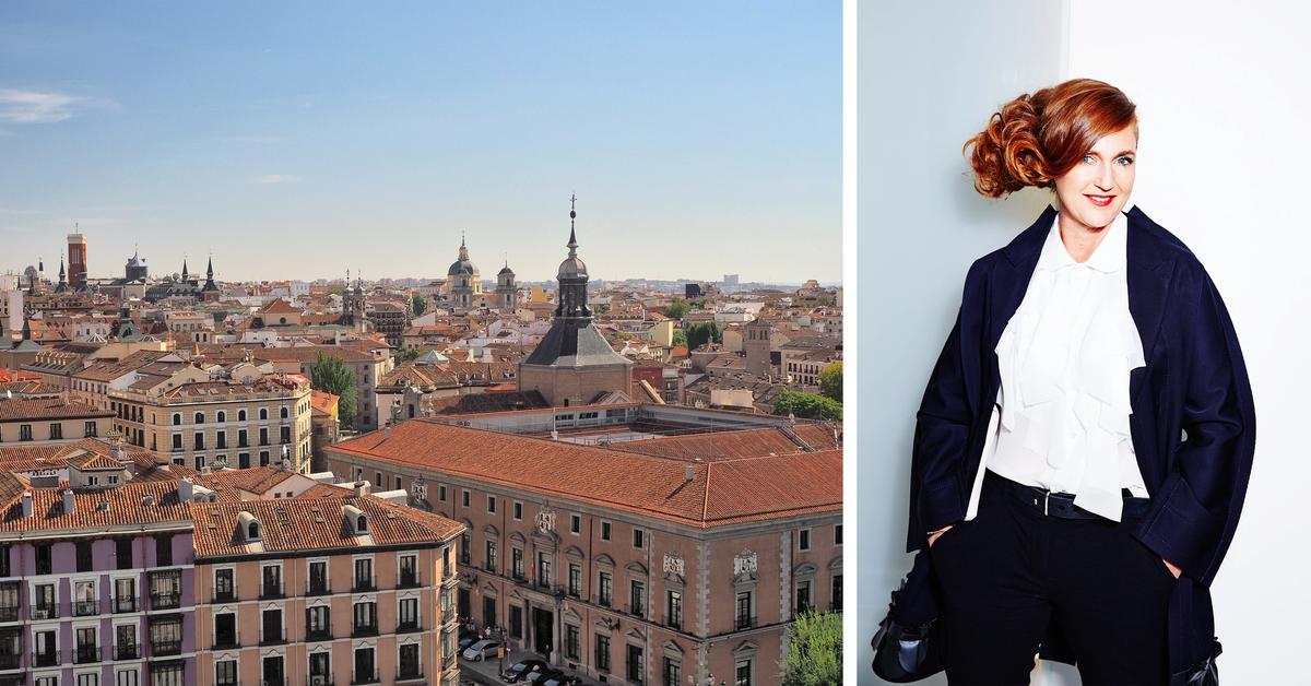 Since closing her exhibition space in Vienna, the Austrian collector and philanthropist Francesca Thyssen-Bornemisza has turned her focus to Madrid Left: Madrid cityscape (photo: Dmitry Dzhus); right: Francesca Thyssen-Bornemisza (photo: Irina Gavrich, 2014 © Francesca Thyssen-Bornemisza, 2013)