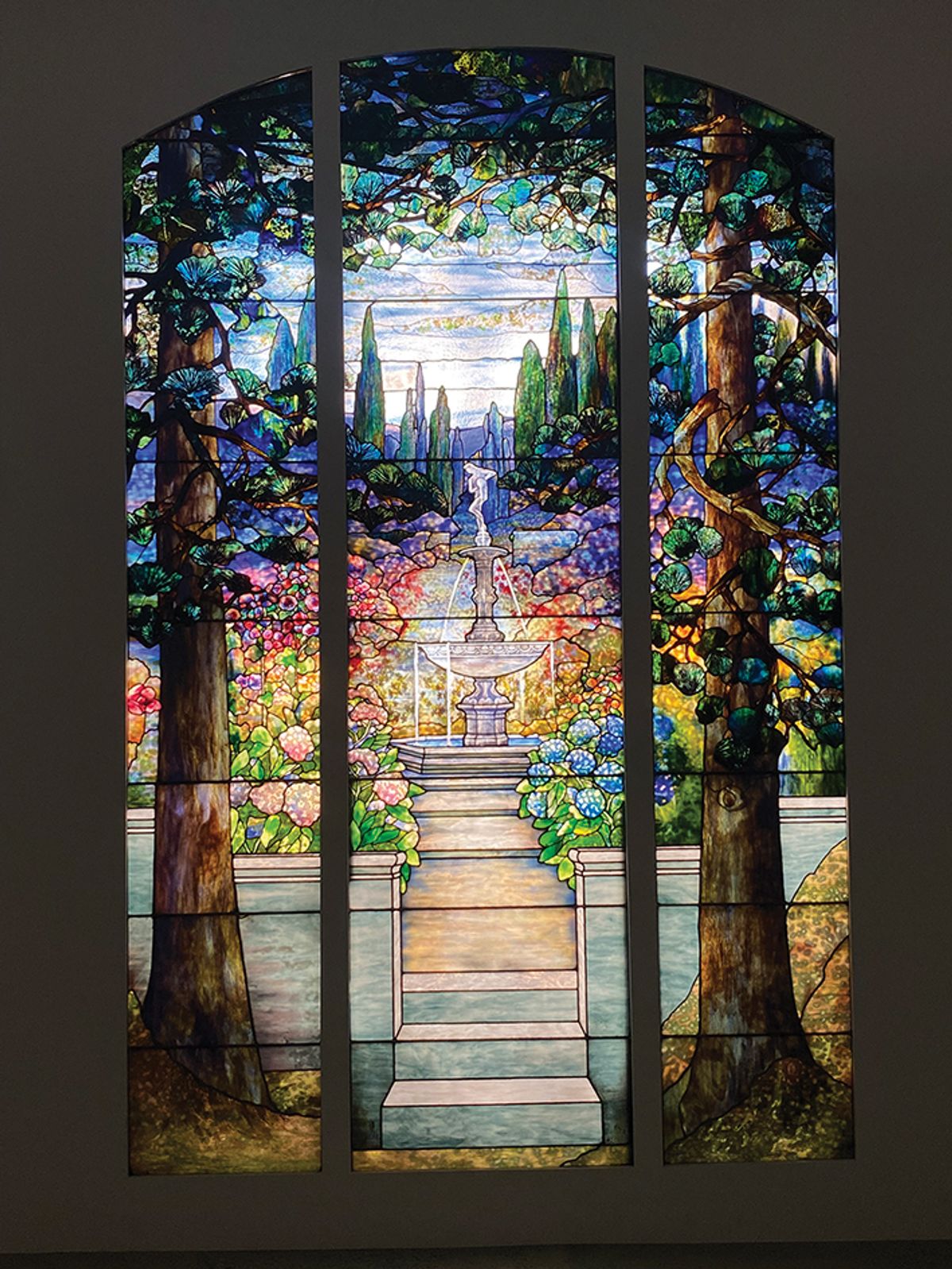 Garden Landscape window (1912) by Agnes Northrop, Tiffany Studios
Courtesy of the Metropolitan Museum of Art