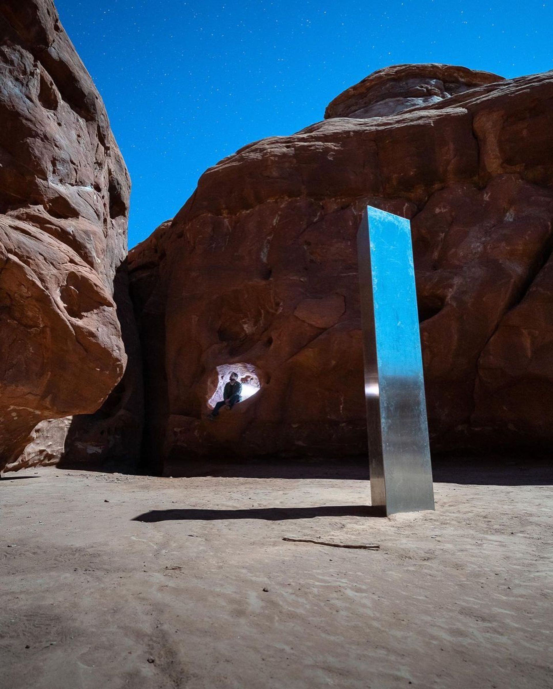 The mysterious Utah monolith brought hundreds of visitors to the remote desert area. Ross Bernards