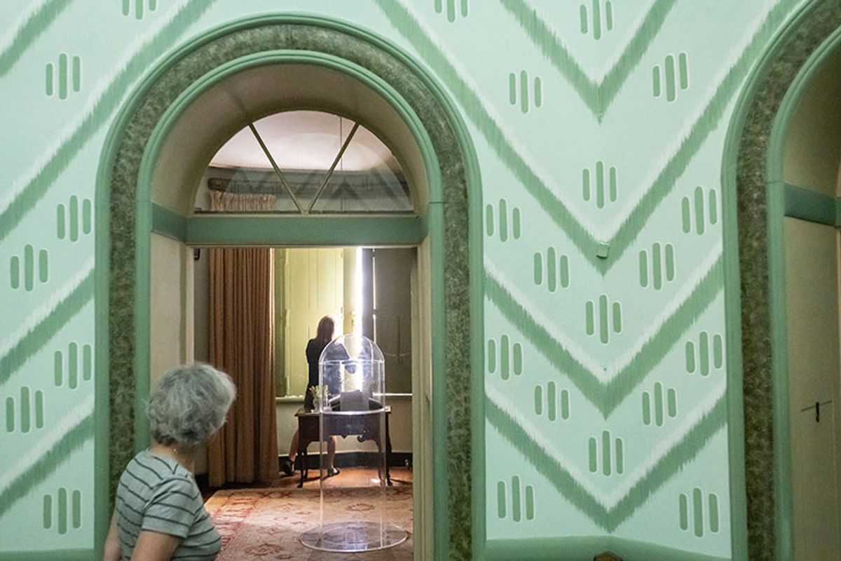 Painting analysis at A la Ronde revealed that a set of chairs were part of the original paint scheme
© National Trust Images/Paul Harris