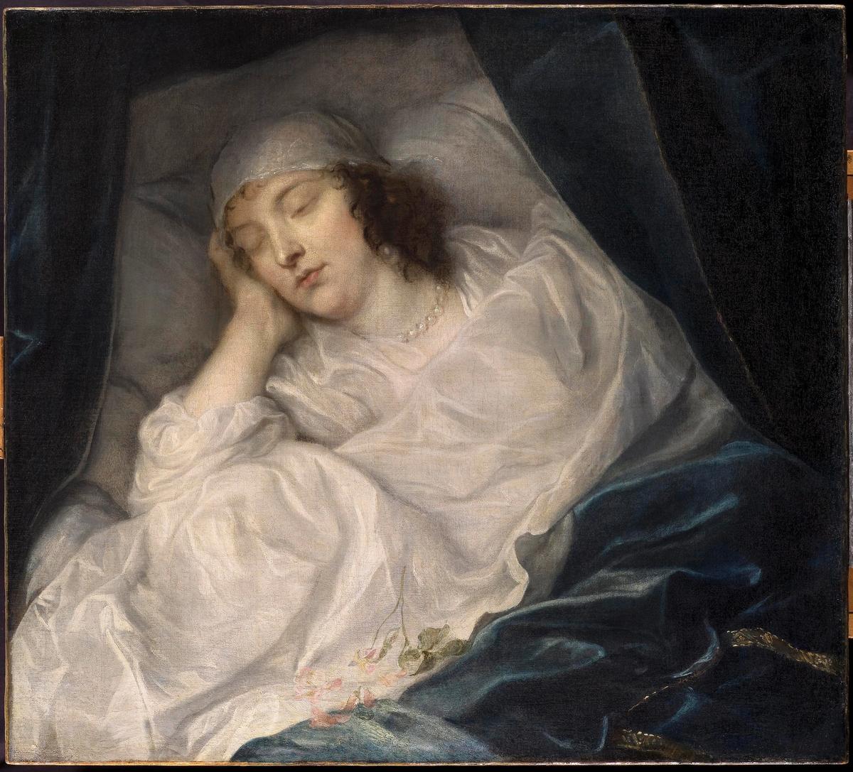 Anthony van Dyck’s Venetia, Lady Digby, on her Deathbed (1633) Photo: Matthew Hollow Photography