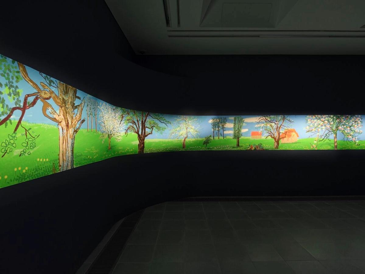 David Hockney: A Year in Normandie and Some Other Thoughts about Painting, installation view, Serpentine North, 2026 

© David Hockney. Photo: George Darrell