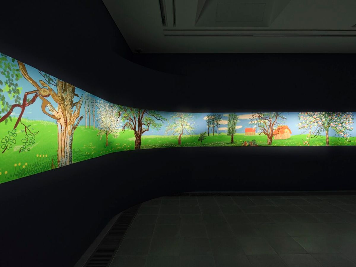David Hockney: A Year in Normandie and Some Other Thoughts about Painting, installation view, Serpentine North, 2026
© David Hockney. Photo: George Darrell
