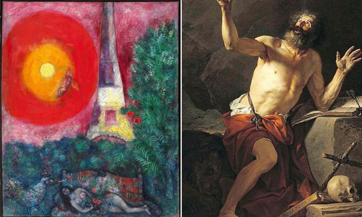The National Gallery of Canada was looking to sell Marc Chagall's La tour Eiffel (1929) so it could acquire Jacques-Louis David’s Saint Jerome Hears the Trumpet of the Last Judgment (1779)—until everything went wrong Chagall/ADAGP, Paris and DACS, London