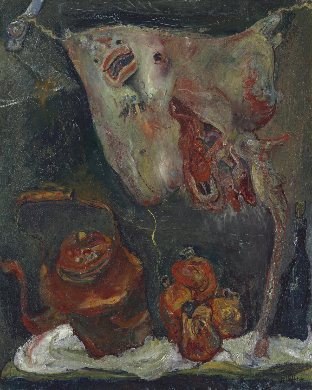 “More about paint and energy than about feelings”: Chaïm Soutine’s Still Life with Rayfish (1923) Courtesy Cleveland Museum of Art