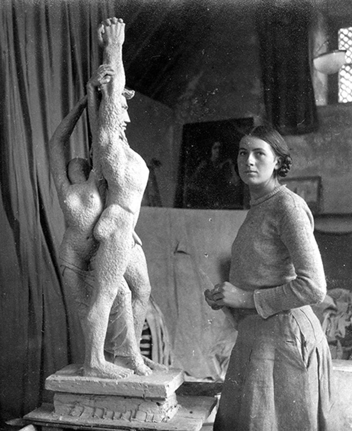 Mary Spencer Watson in her studio © Landmark Trust