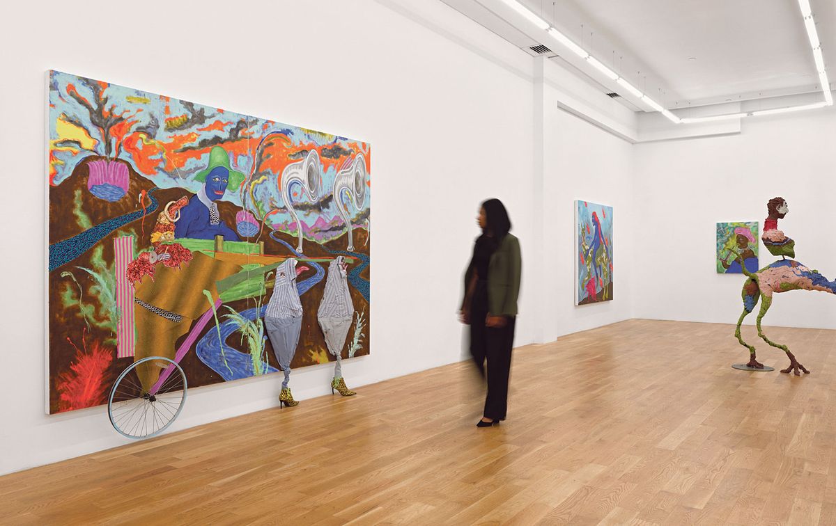 A sold-out show by Simphiwe Ndzube was the first exhibition at Nicodim Gallery’s New York location, which opened in October Photo:  Shark Senesac; © The Artist, Courtesy of Nicodim Gallery, New York