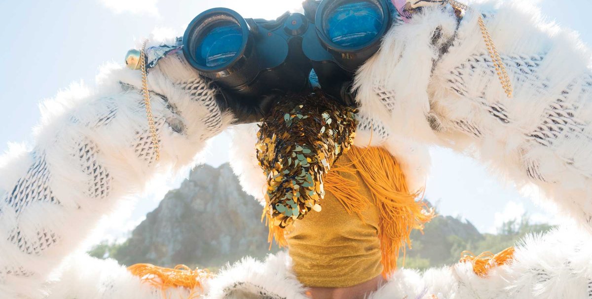 A still from Adam Patterson’s Looking for ‘Looking for Langston’ (2019), a performative video work in search of Isaac Julien’s 'Looking for Langston', shown earlier this year at Alice Yard in Trinidad A still from Adam Patterson’s Looking for ‘Looking for Langston’ (2019), a performative video work in search of Isaac Julien’s 'Looking for Langston', shown earlier this year at Alice Yard in Trinidad. Photo credit: Commissioned for Edge of an Era by Live Art Development Agency