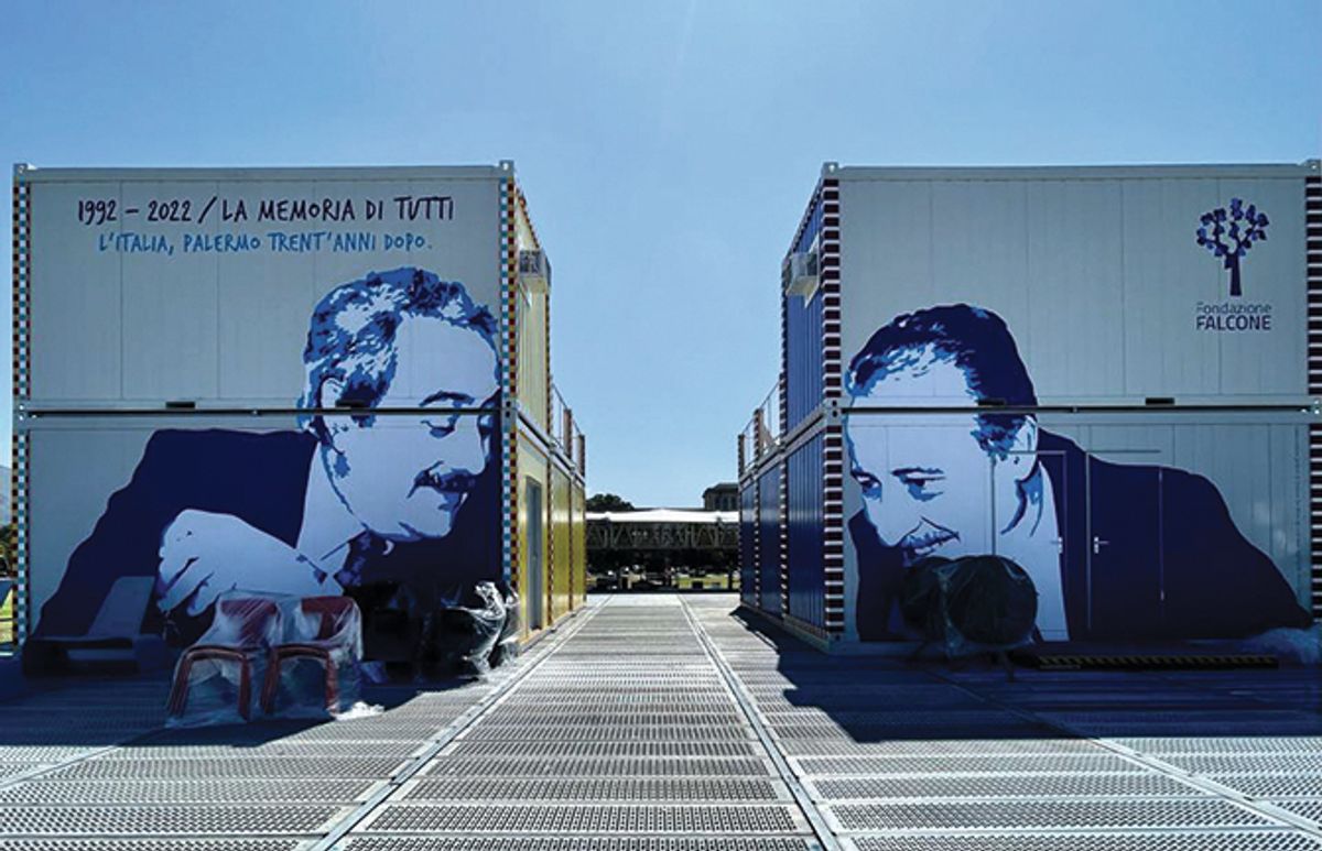 In 2022 public art around Palermo commemorated the 30th anniversary of the murder of Giovanni Falcone
© Fondazione Falcone