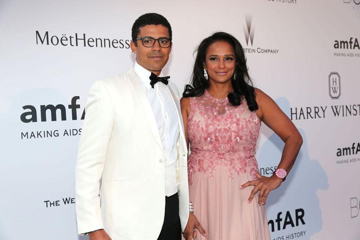 Isabel dos Santos and her husband Sindika Dokolo © Gisela Schober/amfAR15/Getty Images