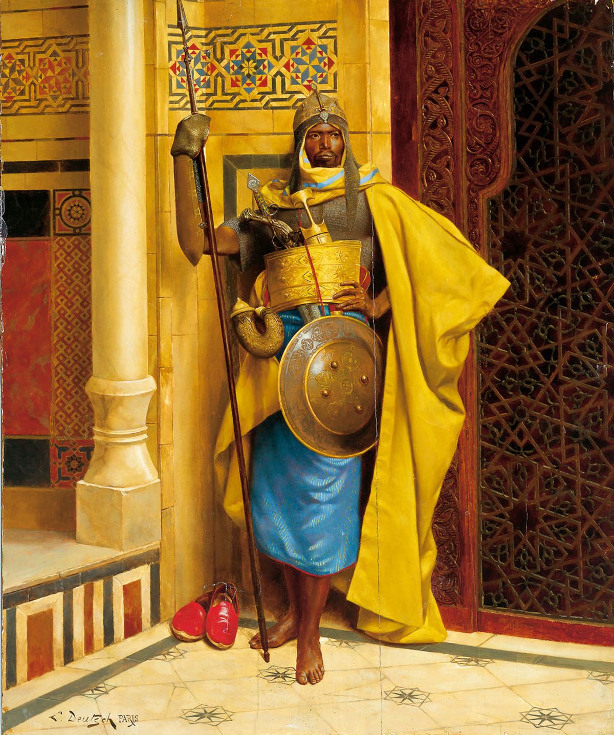 Ludwig Deutsch’s Palace Guard set a new auction record for an Orientalist picture when it sold for $2.6 m at Christie’s New York in November 