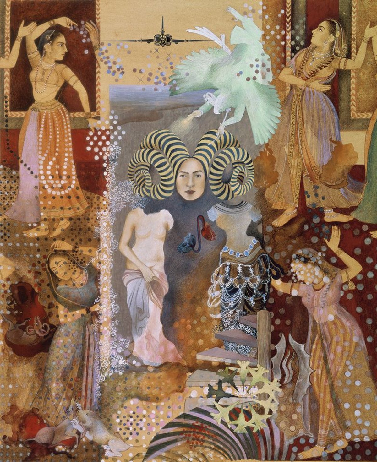 Shahzia Sikander, Pleasure Pillars (2001) © Shahzia Sikander