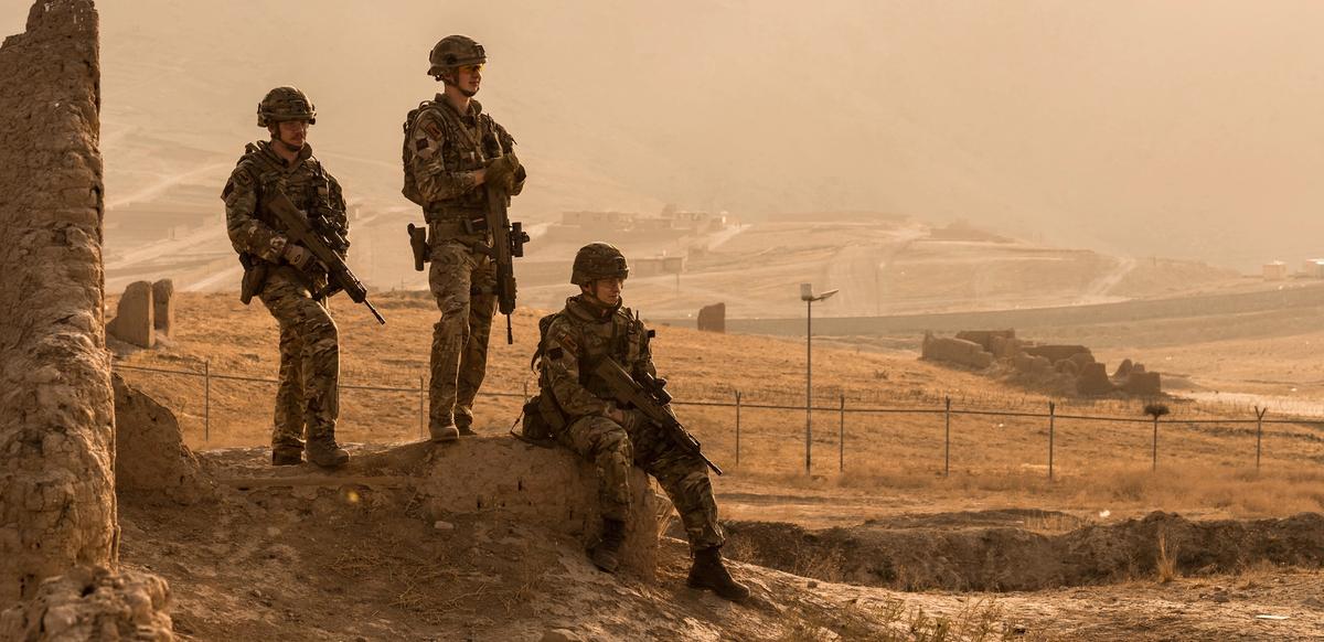 British Army forces stationed outside Kabul Courtesy of UK Ministry of Defence