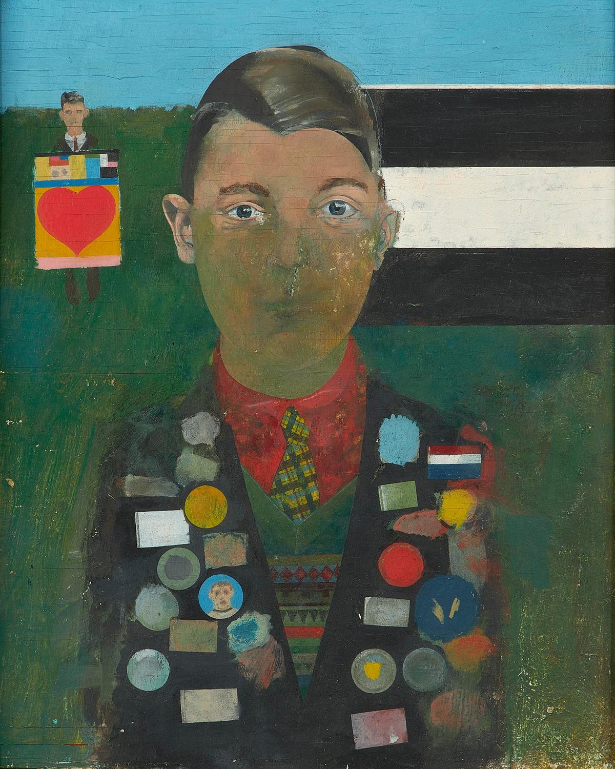 Peter Blake, Boy with Paintings  (1957-59) © Peter Blake. All Rights Reserved, DACS/Artimage 2020