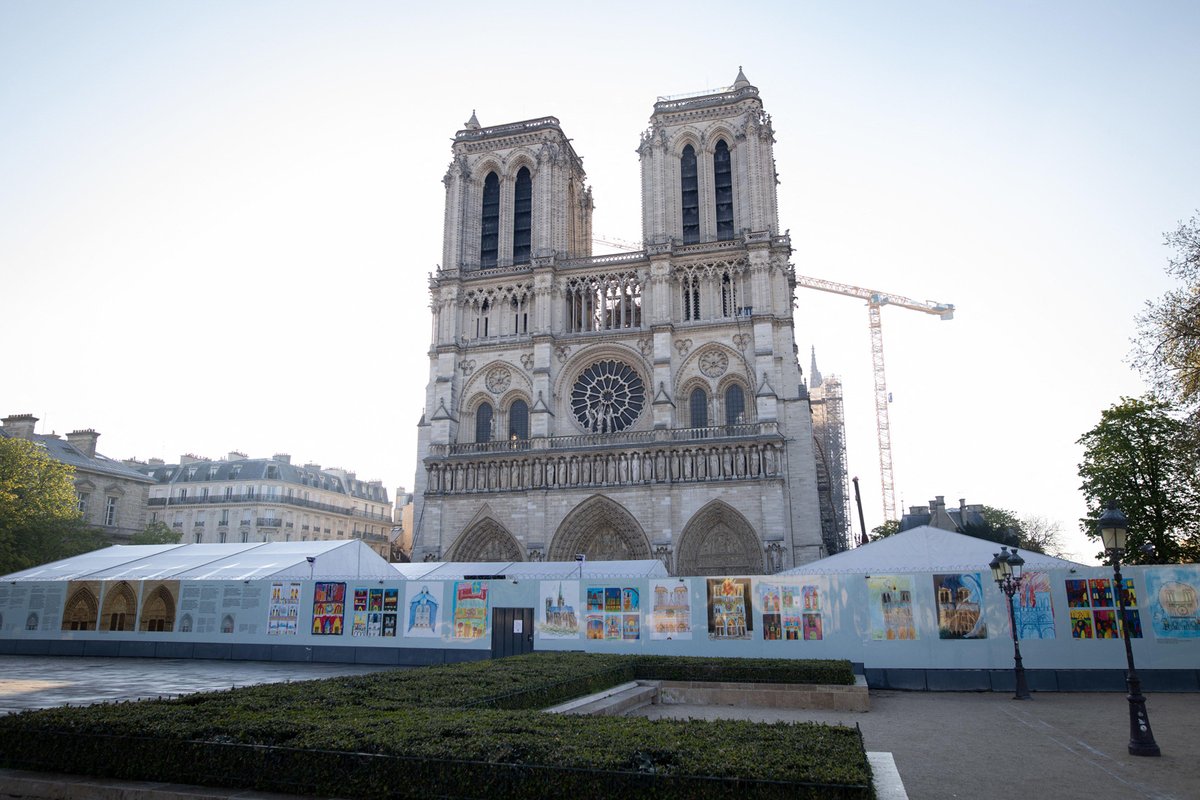 Notre Dame Cathedral a few days before the second anniversary of the fire © Raphael Lafargue/ABACAPRESS.COM