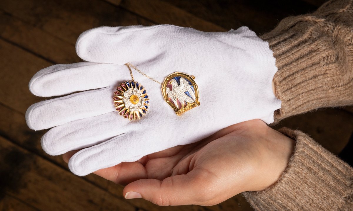 Cartier brooches-once owned by the unconventional arts patron Virginia Courtauld-go on display in London