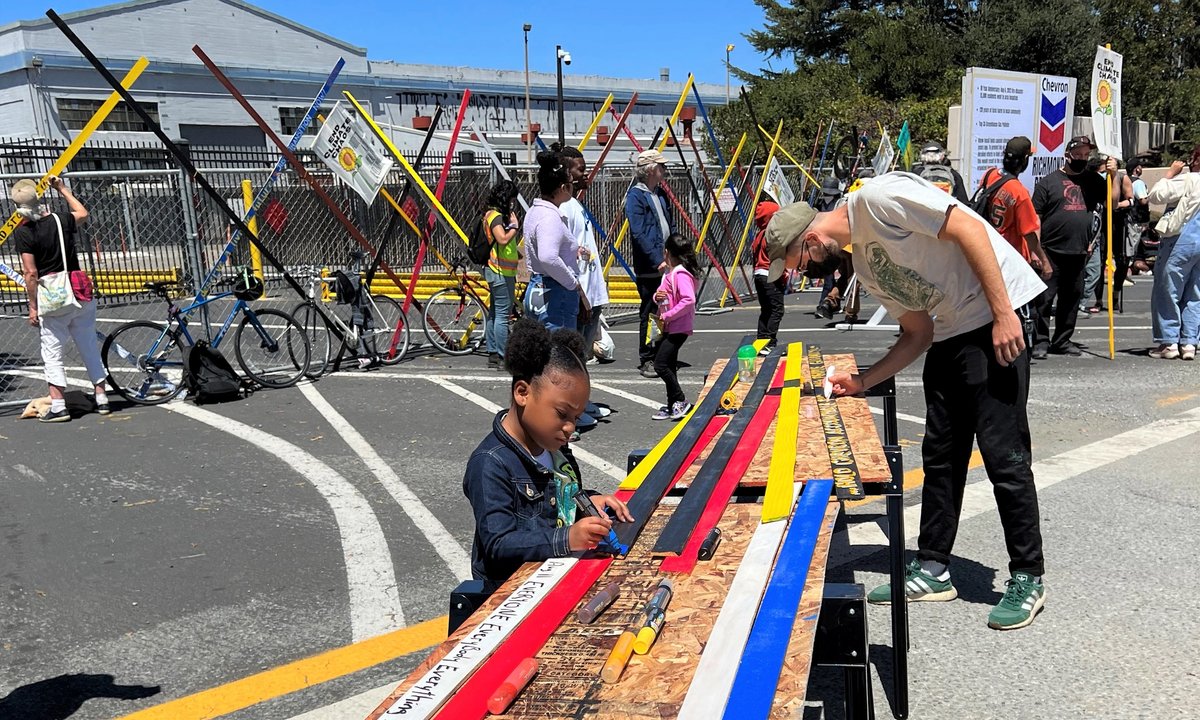 Oil big Chevron removes public artwork set up with out warning, artists declare Oil big Chevron removes public artwork set up with out warning, artists declare
