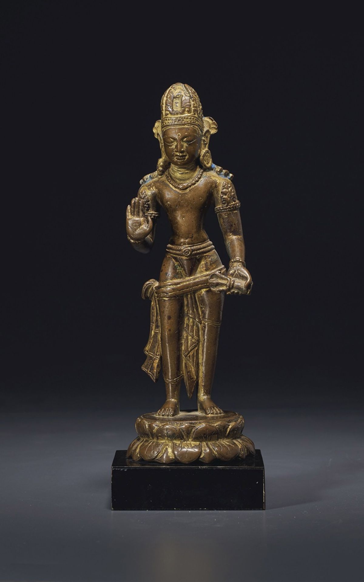 Christie's has moved most of its Asian art auction to June, including the sale of works from the collection of James and Marilynn Alsdorf, including this rare gilt-bronze figure of Vajrapani, from Nepal, Licchavi Period, 9th-10th century (est: $60,000-$80,000) 