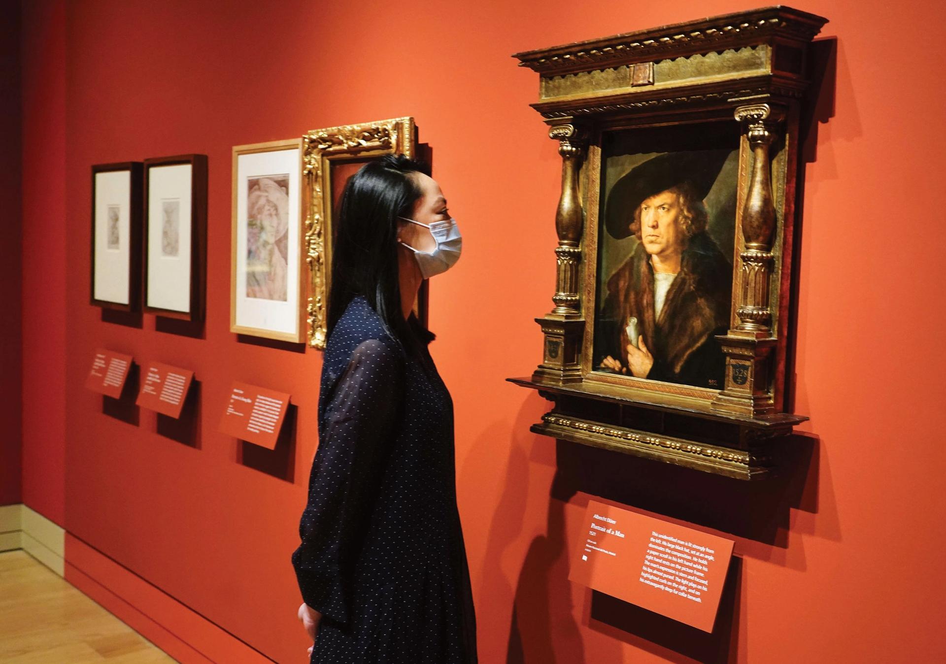 Dürer’s Portrait of a Man (1521) in the exhibition: “such is Dürer’s magic that these bread-and-butter commissions transcend the formulae of formal portraits with odd quirks” Photo: Ian West/PA Images via Getty Images