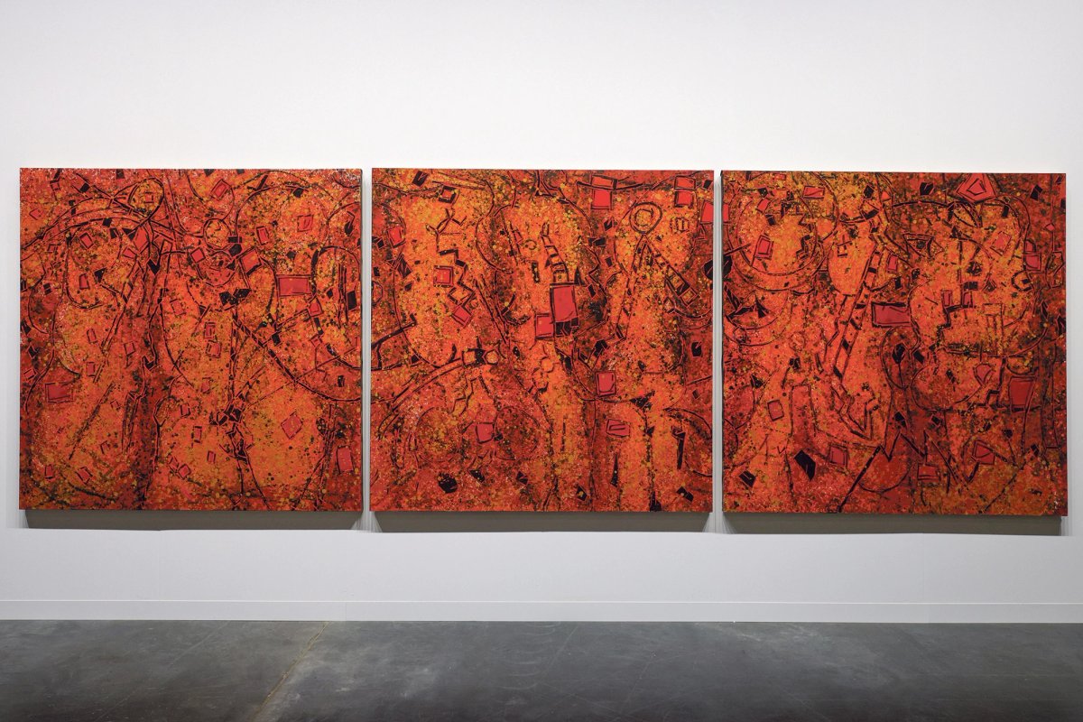 Lee Mullican, Entrance of the Entertainers (1984-85) Liliana Mora